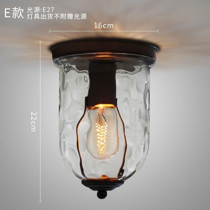 Industrial Glass Ceiling Lights Fixtures for Indoor Home Lighting (WH-LA-24)