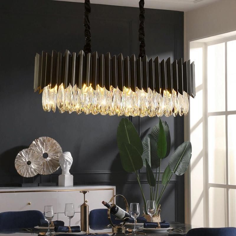 Modern Luxury Crystal Chandelier Light Kitchen Pendant Lighting Hanging Lights for Dining Room