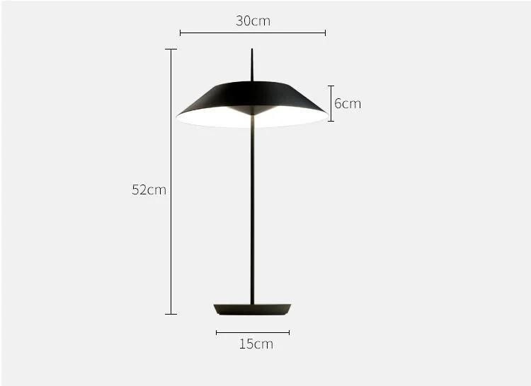Simple Bedside Decoration Umbrella Table Lamp for Bedroom Studyroom Living Room Desk Lamp