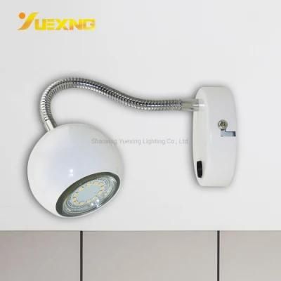 Industrial Wall-Mounted Adjustable Tube Angle Customized GU10 White Wall Lamp Lights