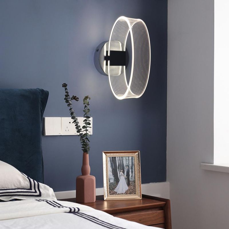 LED Indoor Wall Lamps 220V 6W Warm Night Lighting for Bedroom Hallway Aisle Bathroom Sconces Light (WH-OR-87)