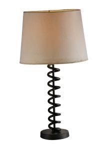 Phine Pd0026-01 Metal Desk Lamp with Fabric Shade