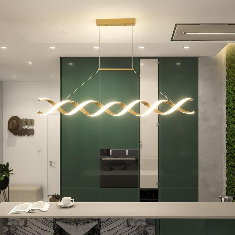 American Modern Creative Metal Chandelier Indoor Simple LED Ceiling Light