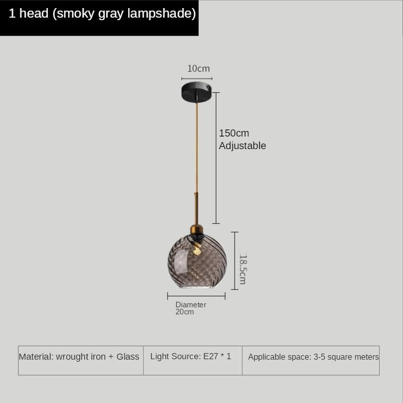 LED Pendant Lights Hotel Living Room Restaurant Lighting Bedroom Light Fixtures (WH-GP-55)