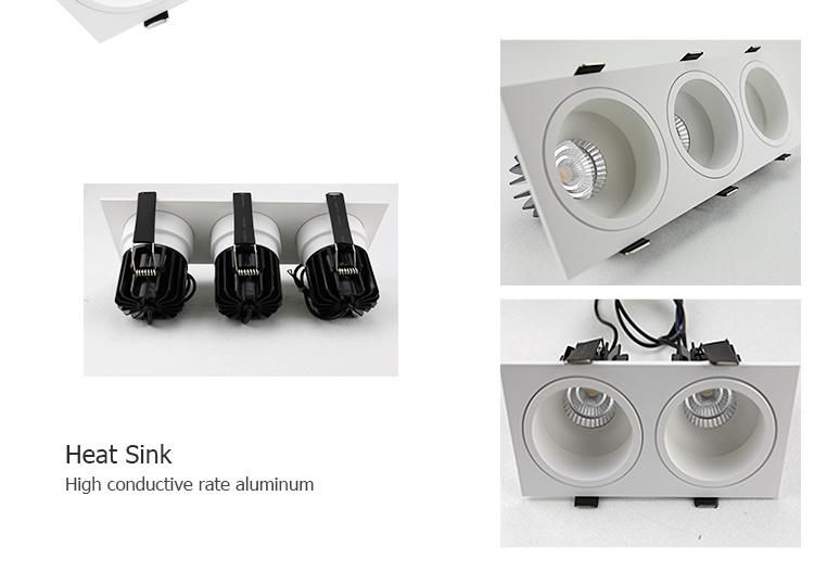 High Lumen 15W Hotel Project LED Spot Lamp Recessed COB Spotlight Downlight