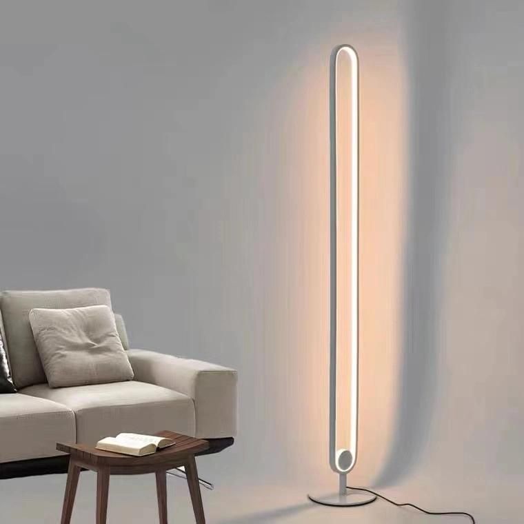 Home Lighting Modern Color Changing Floor Light Aluminum Simple Bedroom Tude Standing LED Floor Lamp