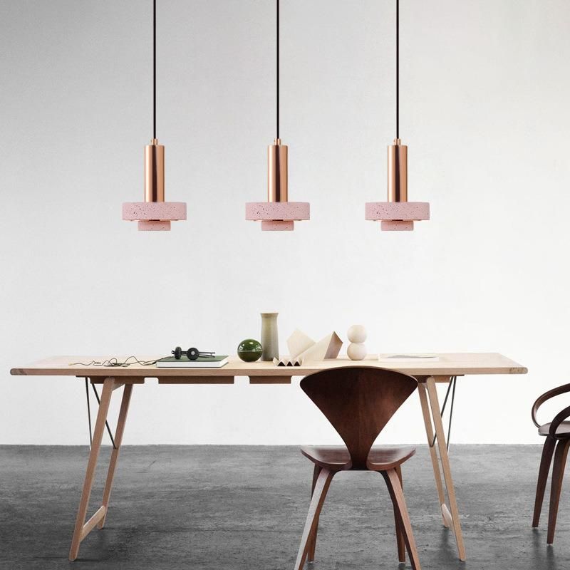 Marble Glass Pendant Lighting Dining Room Loft Deco Terrazzo Print Stone Pendant Light (WH-AP-342)