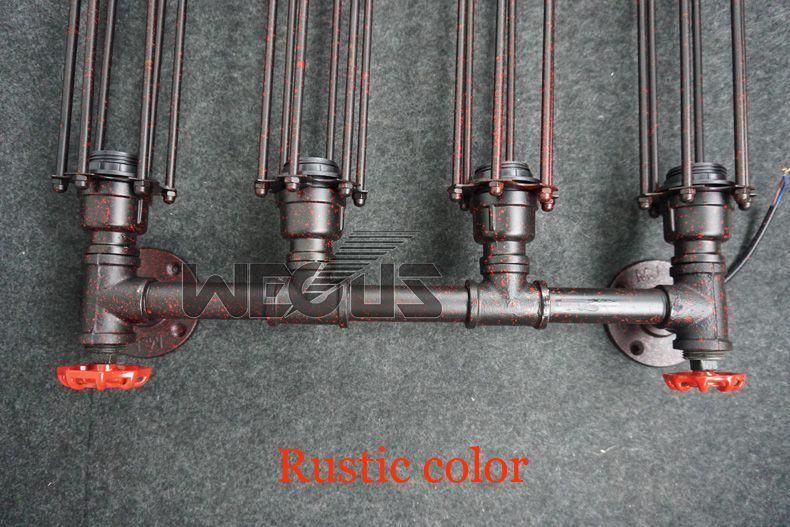 Industry Wind Amercian Vintage Style Pipe Wall Lamp Steam Punk Lamp (WH-VR-37)
