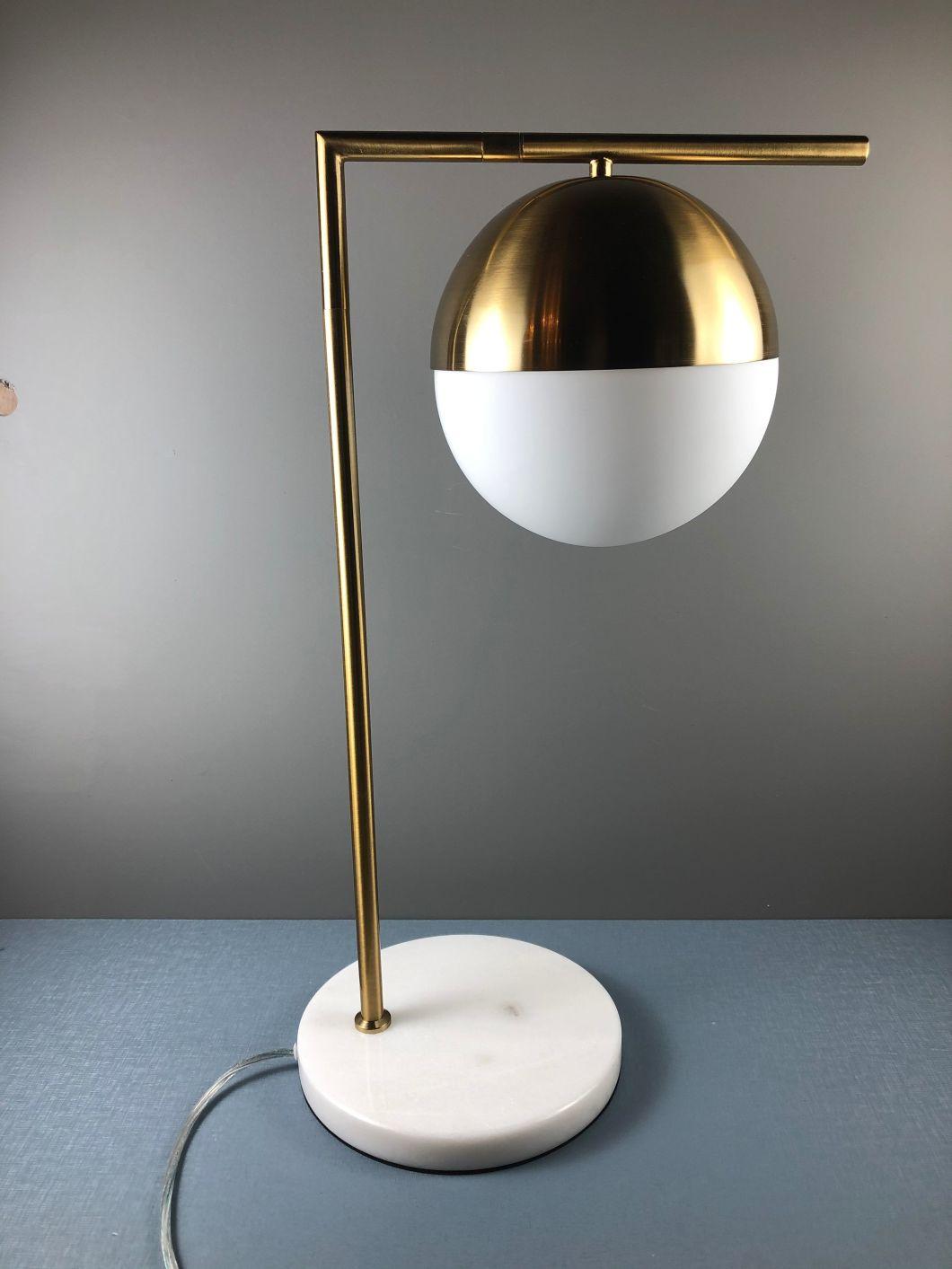 CE Glass Ball Table Lamp E27*1 for Dining Room Home and Office Interior Decoration Lighting Fixture