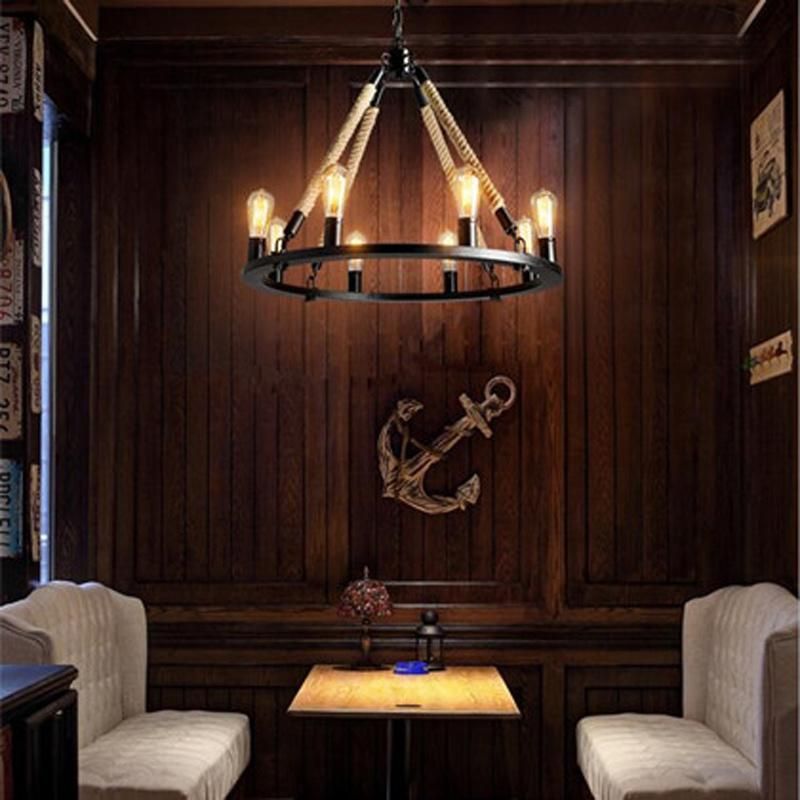 Industrial Linen Pendant Light for Kitchen Bar Restaurant Lighting Fixtures (WH-VP-17)