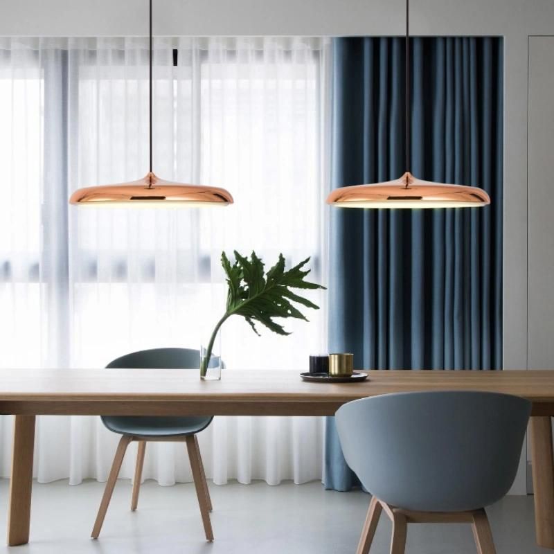 Nordic Chandelier Modern Minimalist Single Head Restaurant Lamp Minimalist UFO Danish Bar Table Lamp Creative Personality Dining Room Pendant UFO Lamp