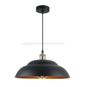 Matt Black Aluminum Alloy Vintage Pendant Light for Decoration