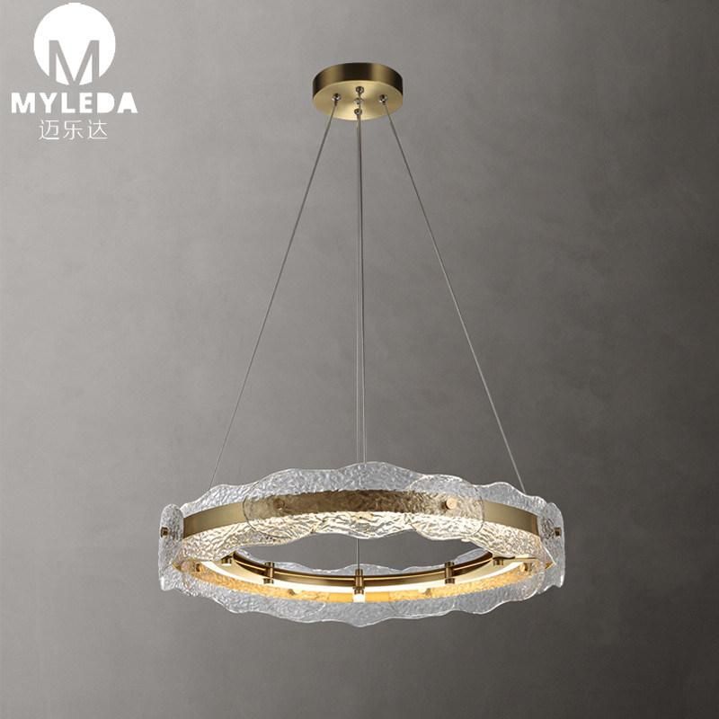 Crystal Glass Living Room Bar Restaurant Pendant Light