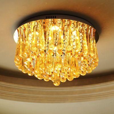 Gold Crystal Flush Mount Ceiling Lights for Indoor Home Project Lighting Wh-Ca-17