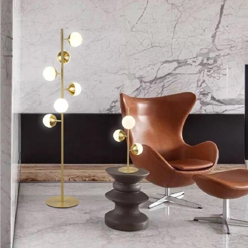 Nordic Style Modern Glass Lighting Floor Standing Floor Lamp Living Room Bedroom Study Room Lighting (WH-MFL-63)