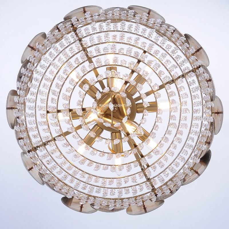 Indoor Crystal Hanging Light New Residential Chandelier Pendant Light