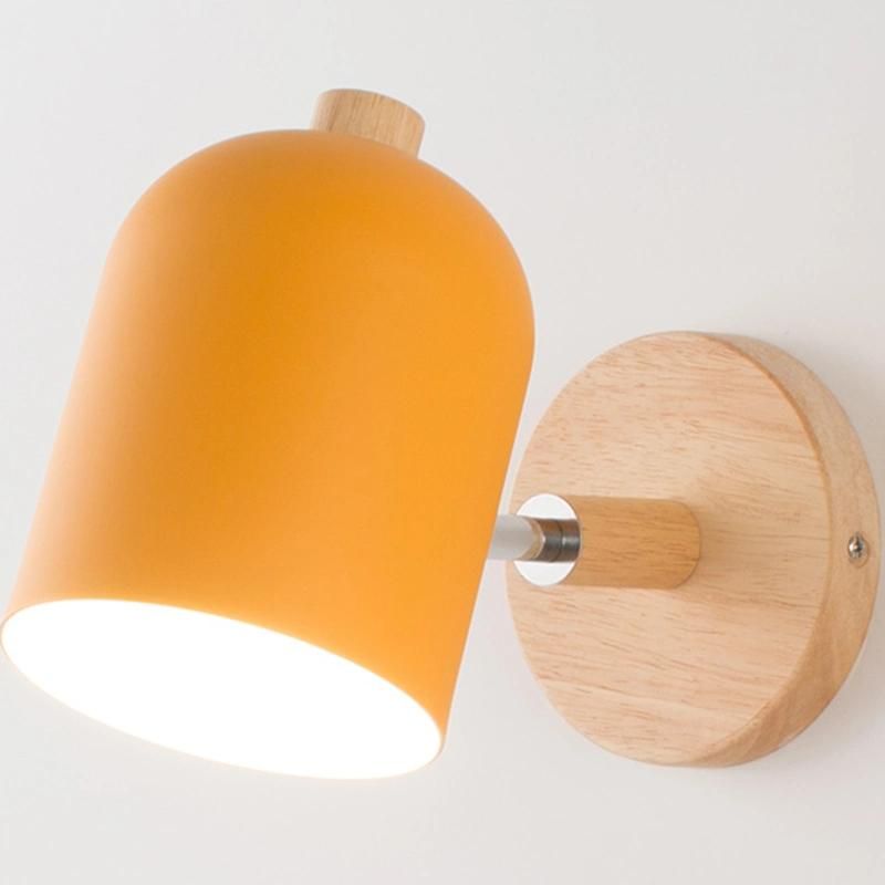 Nordic Wooden Wall Lights Living Room Bedroom Bedside Wall Lamp (WH-OR-168)