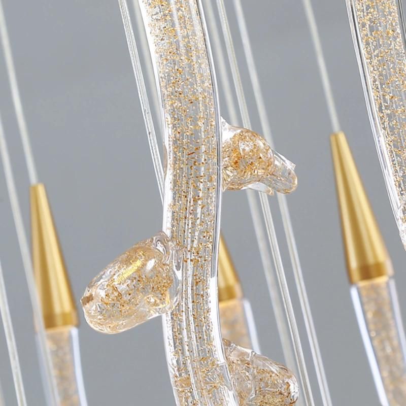 Coral Crystal Chandelier Hotel Lobby restaurant Bedroom Pendant Lamp Light