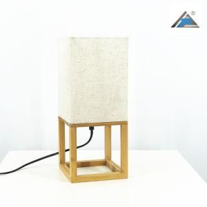 Chinese Style Table Light with Natural Wood Frame (C5007398-2)