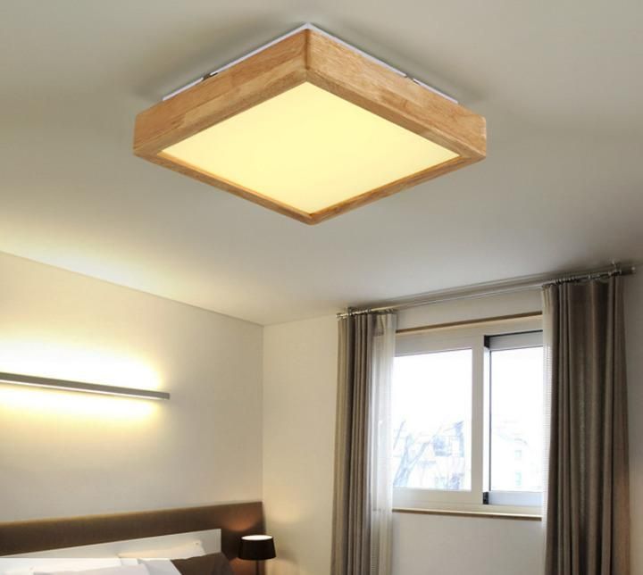Modern LED Living Room Dining Room Home Wooden Ceiling Lamp for Wholesale