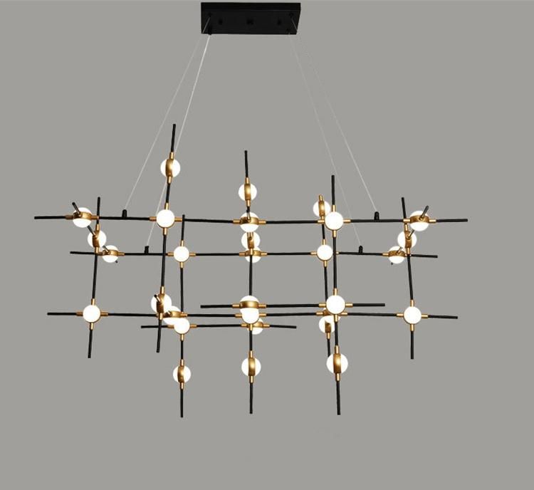 Industrial Style Chandelier in Living Room and Shopping Mall Pendant Lamp Dining Room