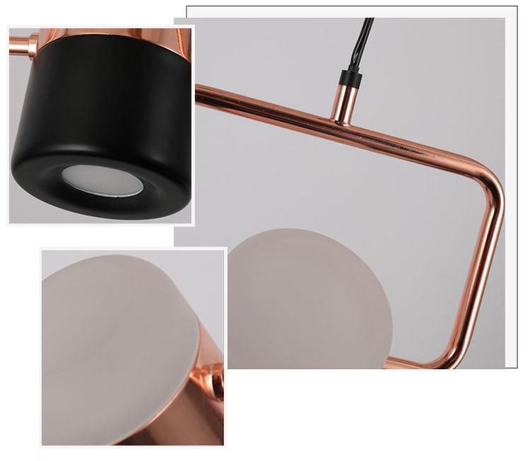 Square Wire Acrylic Diffuser LED Nordic Pendant Lighting