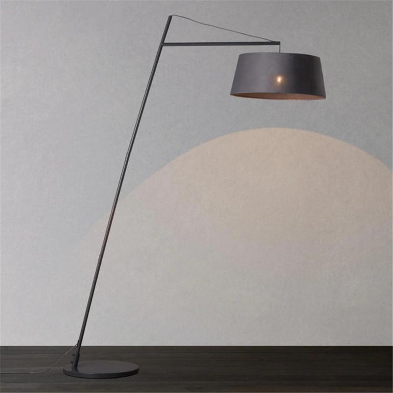 Modern Hotel Bedroom Metal Base Adjustable Reading LED Floor Lamps