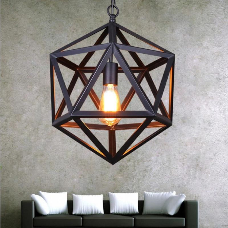 American Retro Style Iron Pendant Lamp Lighting Chandelier for Restaurant/Bar