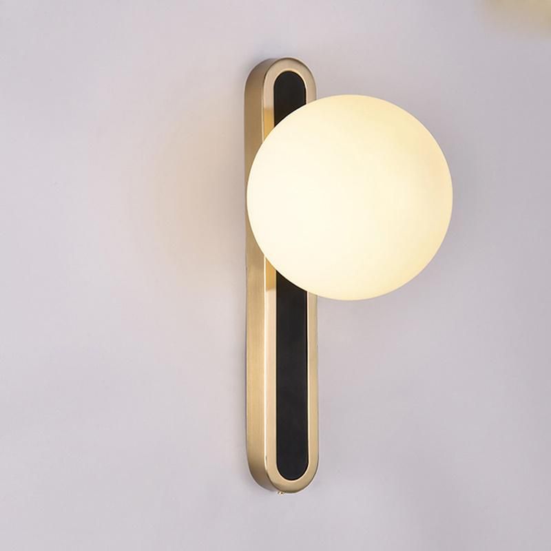 Creative Bedroom Bedhead Wall Lamp Postmodern Living Room Hotel Corridor Glass Light