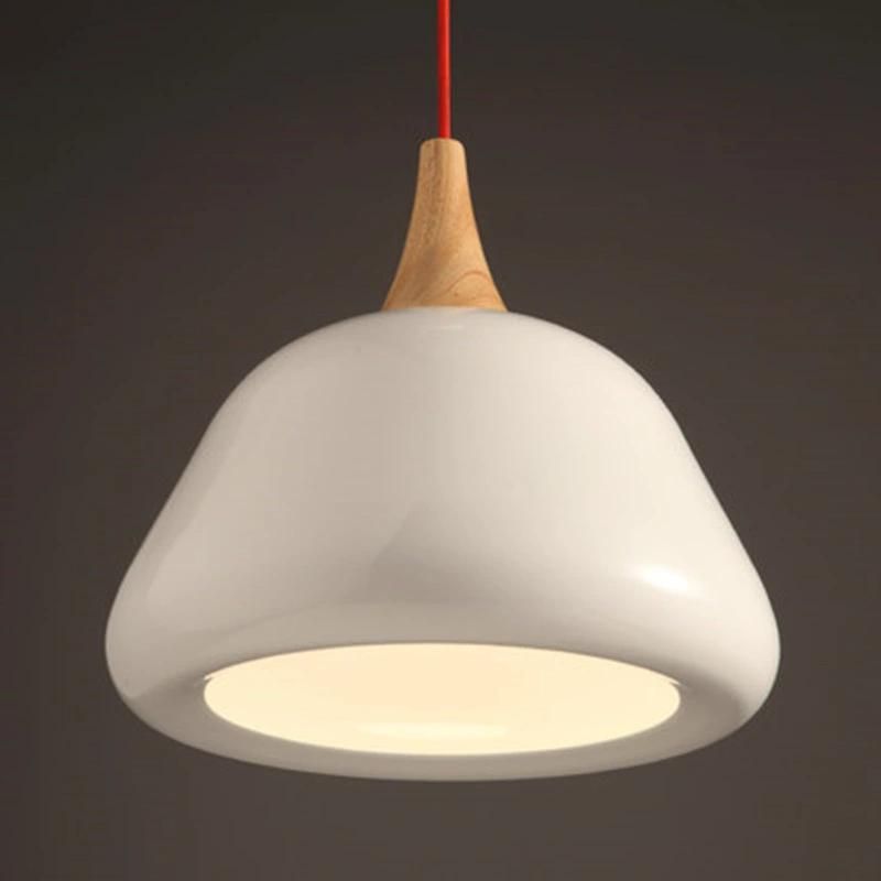 Simple Wood Pendant Lamp with Werner Scandinavian Kitchen Island Lighting (WH-AP-332)