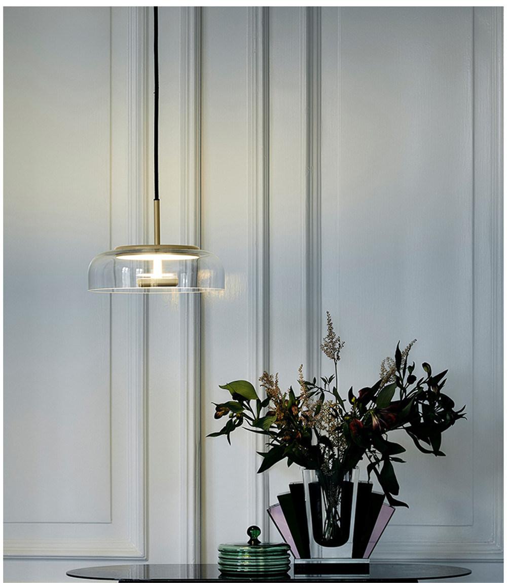 Glass Lampshade Home Deco LED Pendant Lights Dining Room Cafe Kitchen Hanging Light Fixtures