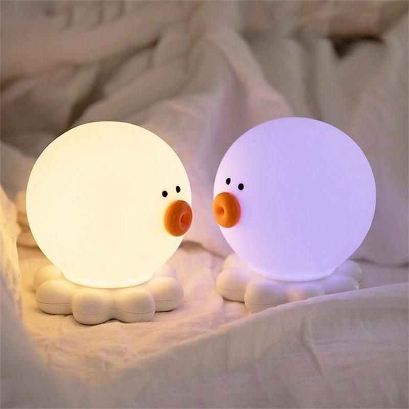 Octopus Colorful Light LED Silica Gel Small Night Light