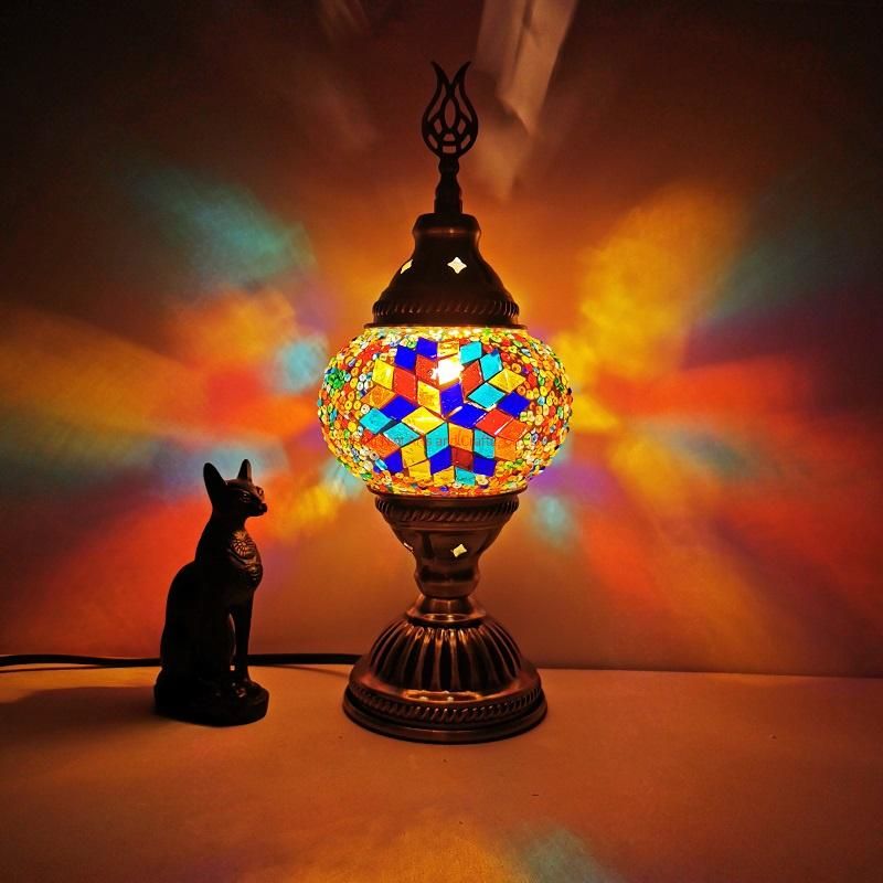 2022 Retro Style Table Light in Turkish Lamp for Bedroom Decoration