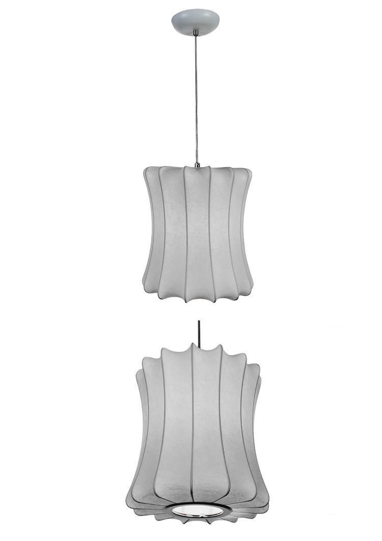 Modern Designer Chandelier Slim Satin Nickel Long Cable Mounted Modern Wave LED Pendant Light