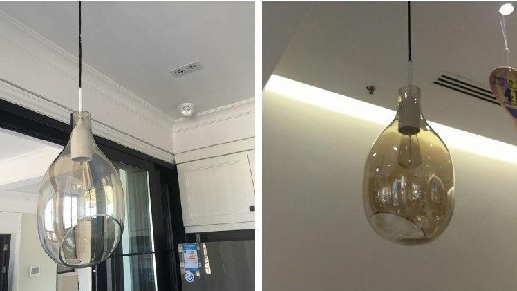 Hot Sale Chandelier LED Glass Ball Glass Hanging Lamp Pendant Lighting with Glass Lampshade Zf-Cl-085