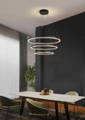 Tpstar Lighting 3 Circle Round Living Room LED Chandelier Chandelier Luxury Modern Chandelier Dining