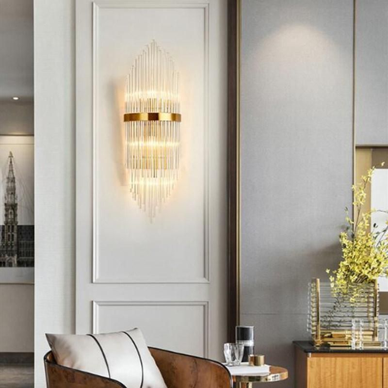 Modern Restaurant Crystal Wall Lamp Creative Art Loft Aisle Light Kitchen Bedroom Crystal Wall Light (WH-OR-153)