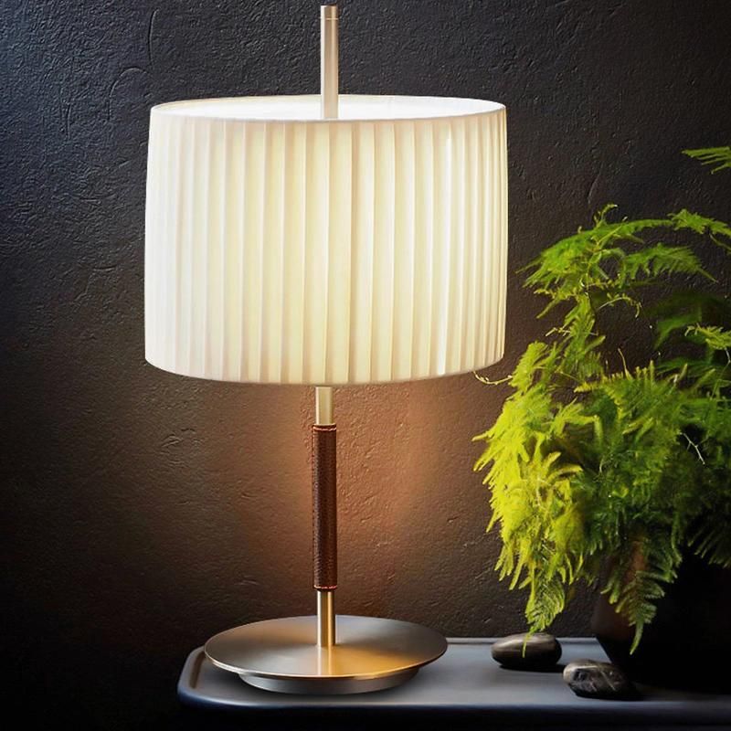 Round Circle White Shade Table Lamp Reading Lamp Bedside Lamp
