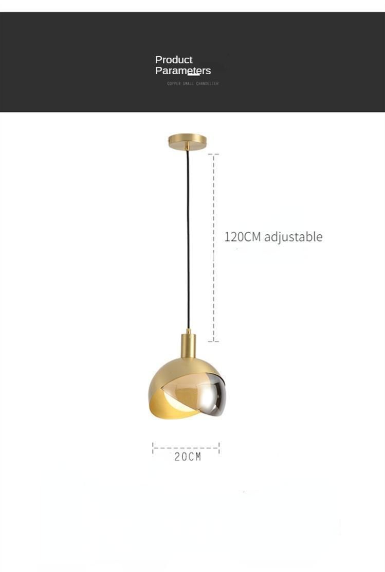 Europe Modern LED Glass Ball Luxury Pendant Light on Dining Room Kitchen Island Light (WH-GP-81)