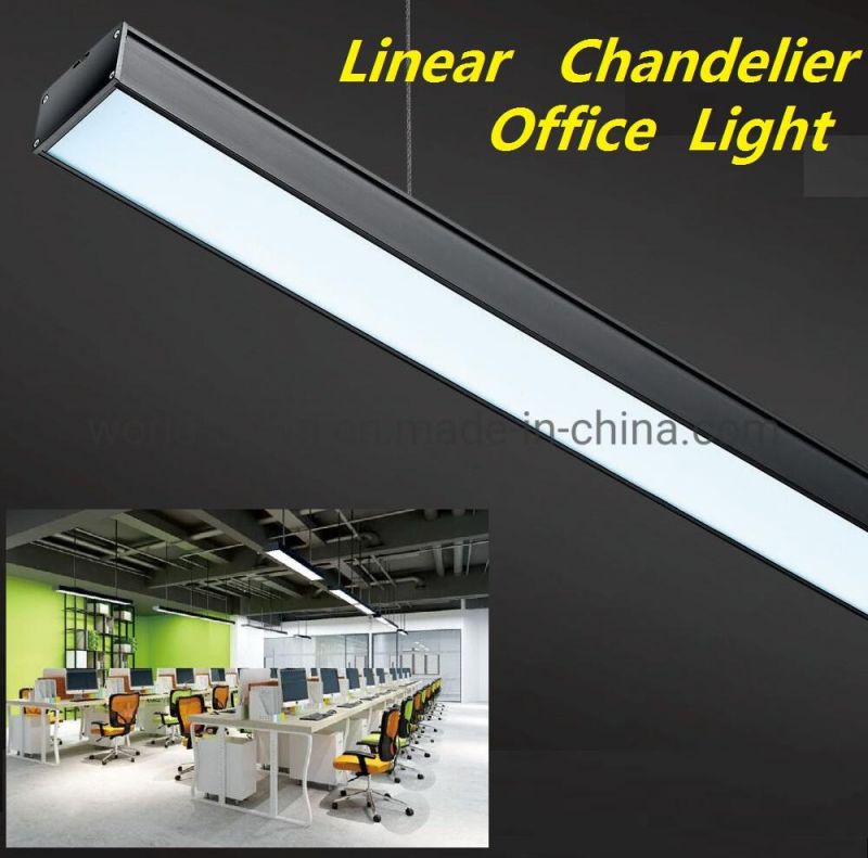 Wholesale Modern Office Hanging Light Ceiling Lighting 36W LED Pendant Lamp Suspended Simplism LED Linear Chandelier
