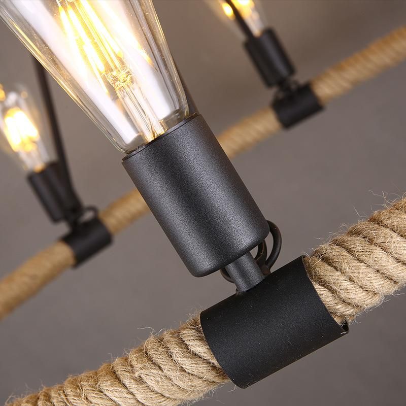 Loft Rattan Pendant Light for Kitchen Bedroom Dining Room Lighting Fixtures (WH-VP-12)
