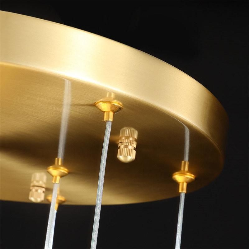 Hotel Lobby LED Crystal Water Drop DIY Pendant Lamp