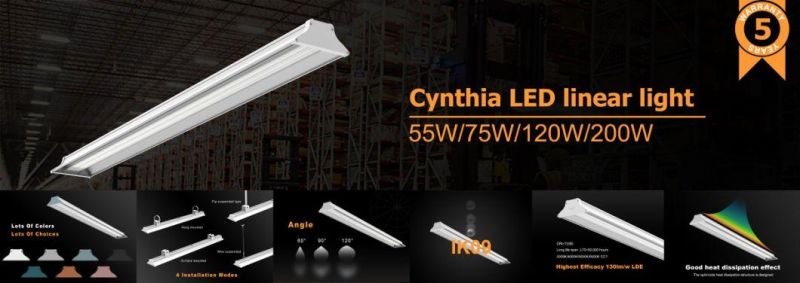 180lm/W Industrial Lighting 0-10V Dimmer LED High Bay Light 200W Linear Lighting