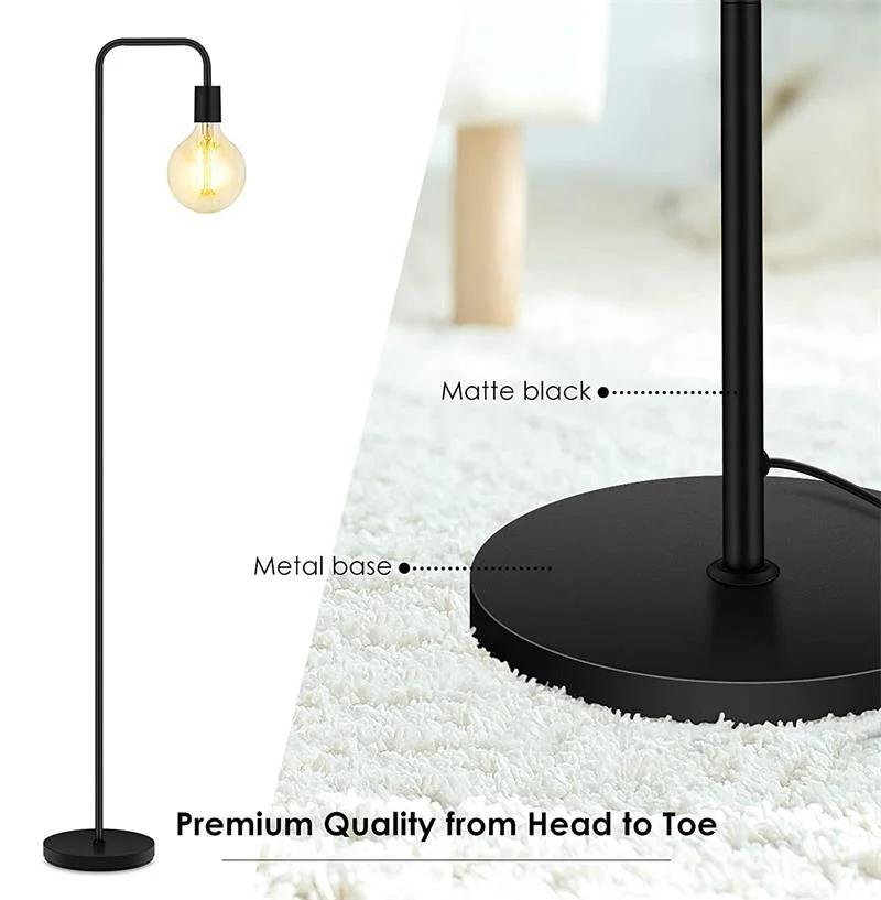 Nordic Indoor Modern Floor Lamp with Remote Control Industrial Standing Lighting