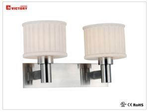 2lite Brushed Nickel Glass Hotel Decoration Wall Lighting