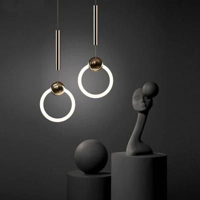 Circle Style Chandelier Dining Room Kitchen Bedroom LED Pendant Lamp