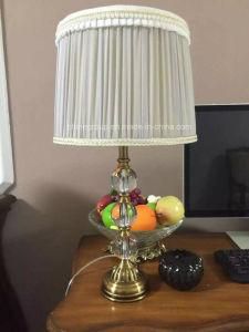 Phine Pd0441-01 Polyresin Desk Lamp with Fabric Shade