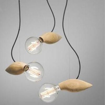 Industrial Pendant Lamp Creative Single Pendant Lamp Wood Design Antique Edison Simple Loft Pendant Lamp (WH-AP-141)