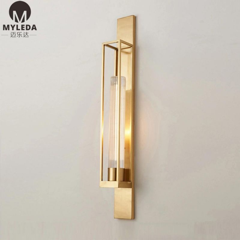 Modern Indoor Stainless Steel Hotel Bedside Wall Lamp
