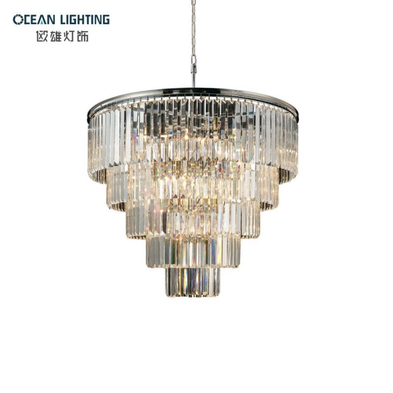 Lighting Decoration Pendant Lamp Chandekiers Luxury Round Crystal Chandelier